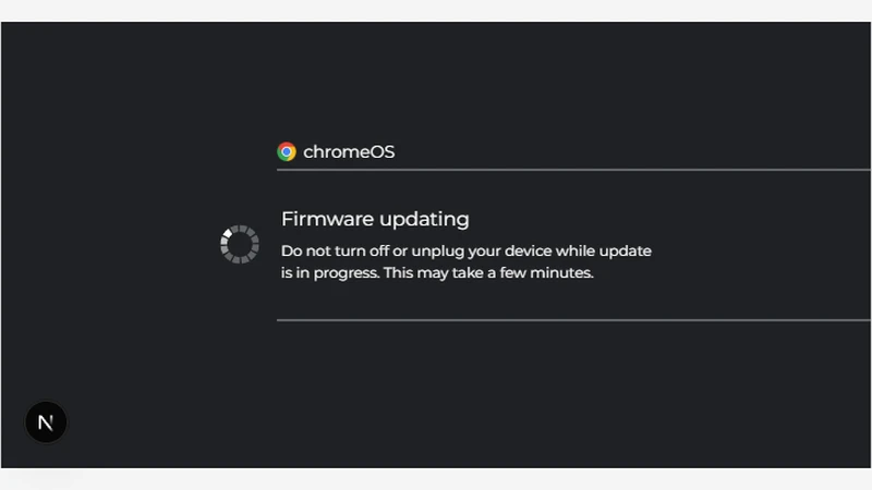 Chrome OS Update Screen