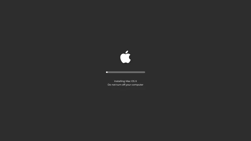 Mac OS X Update Screen