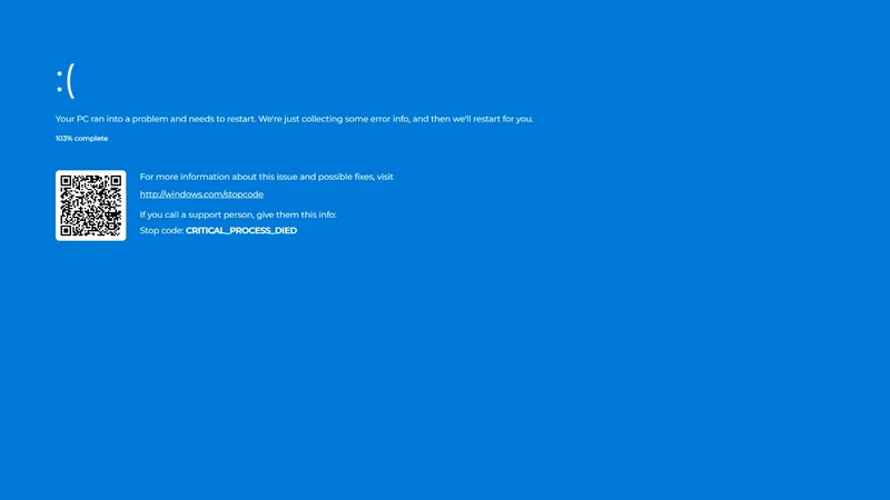 Windows 10 Blue Screen of Death